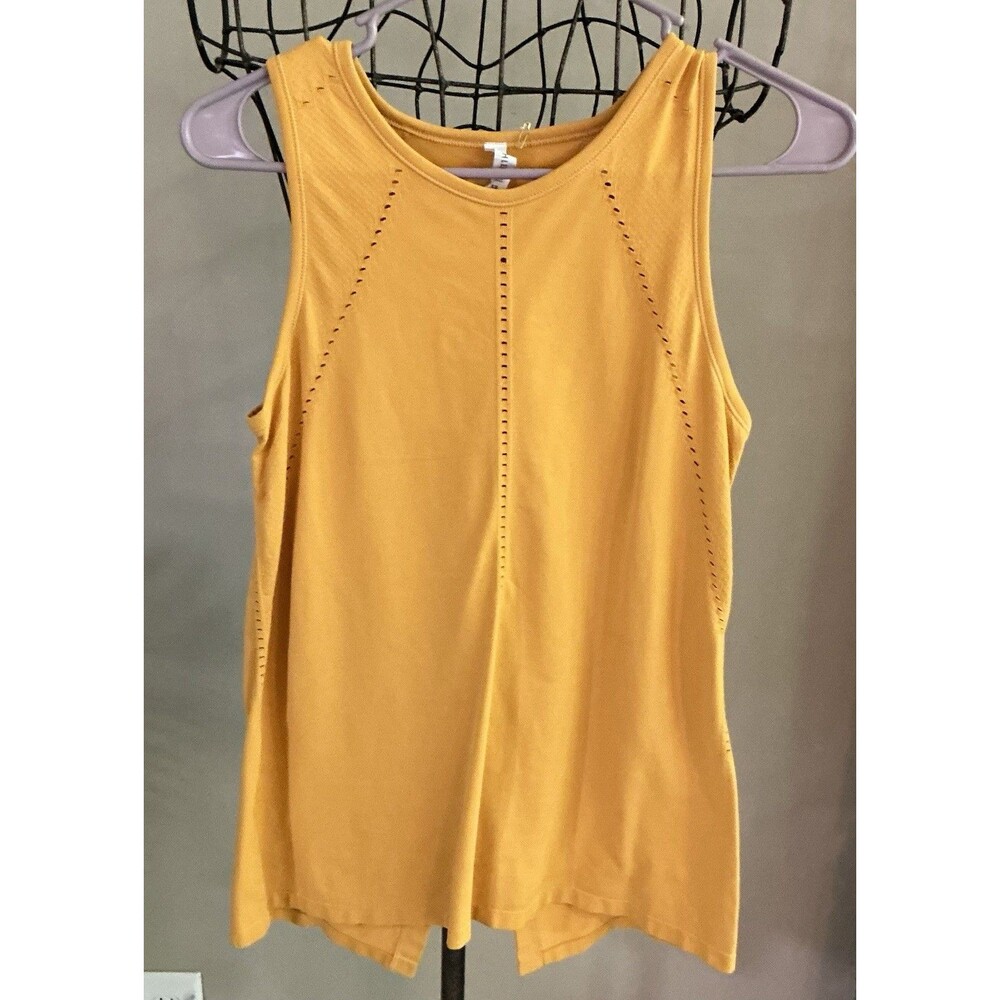 Athleta Women’s Foothill Seamless Tank Top Abyssinian Yellow Size XS